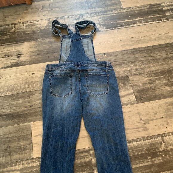 Women's Blue Denim Overalls - Picture 7 of 7